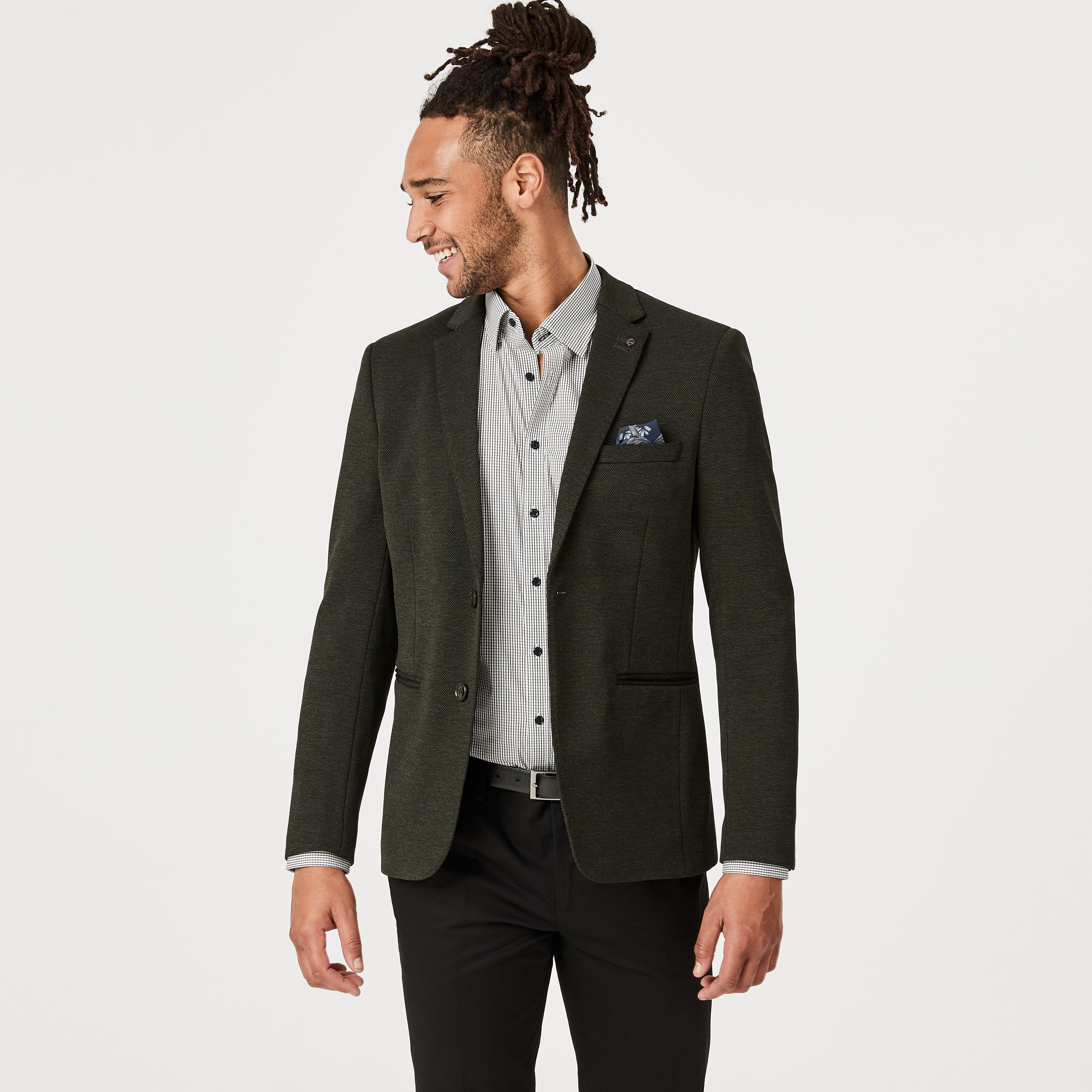 Dark khaki blazer online
